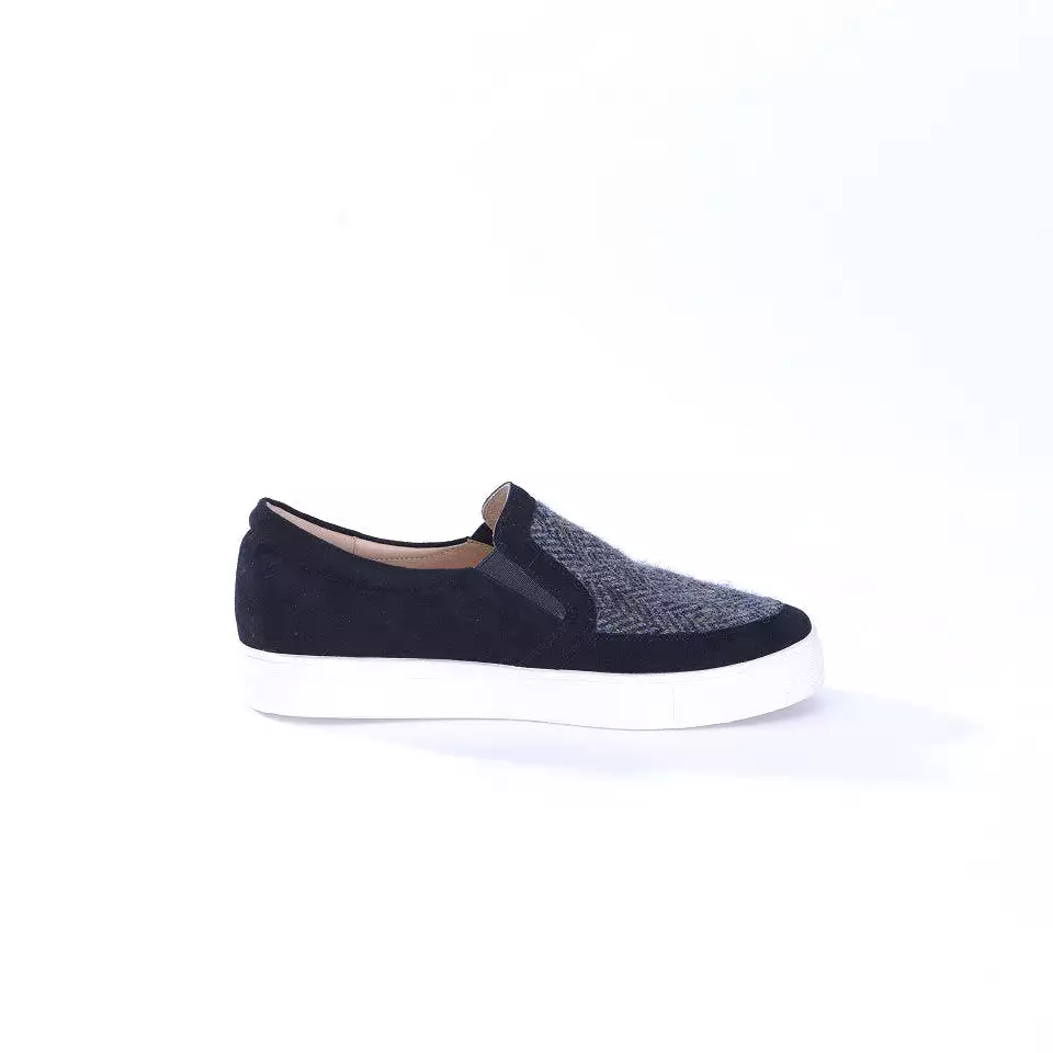 Harris Tweed & Suede Trainers for Women in 3 colors