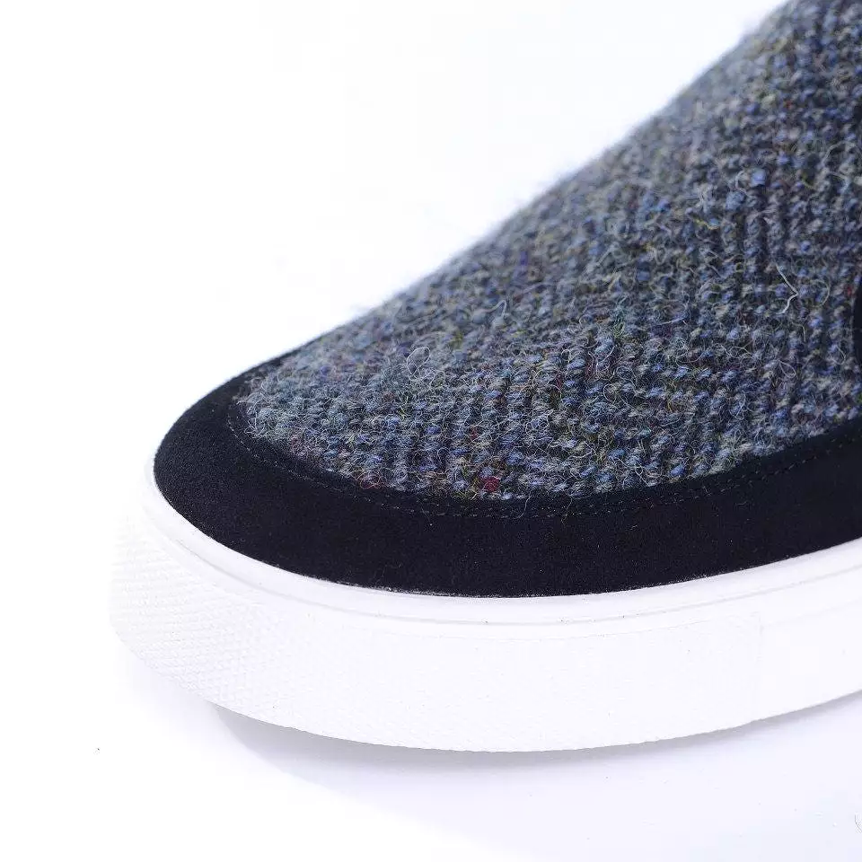 Harris Tweed & Suede Trainers for Women in 3 colors