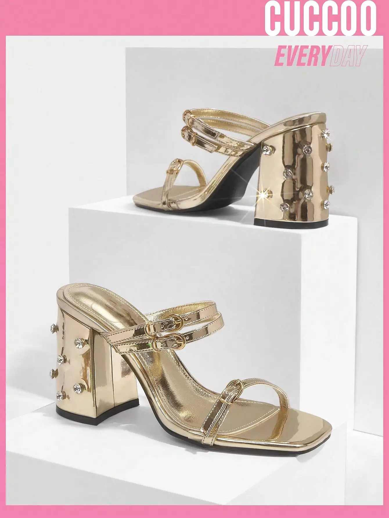 High Heel Sandals for Women: Stylish One-Strap Footwear for Spring and Summer