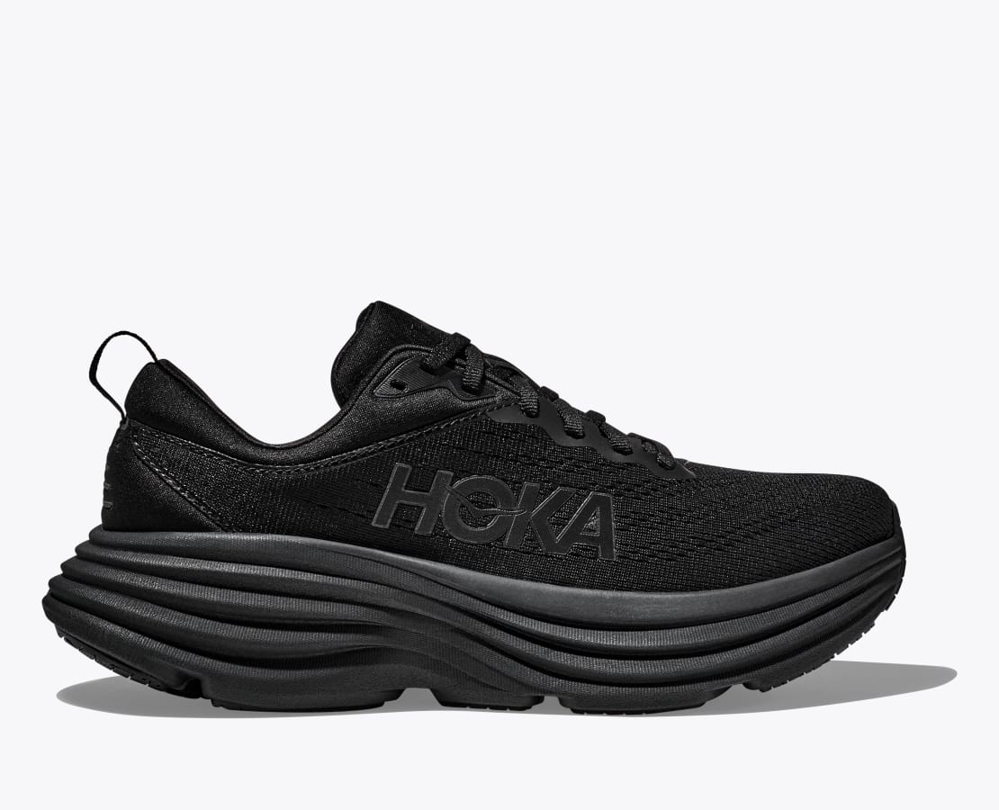 Hoka Bondi 8 Men's Running Shoes - Black/Black BBLC 1123202