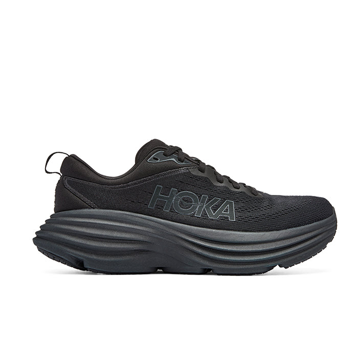 HOKA Bondi 8 Wide Black/Black - Women's Running Shoes