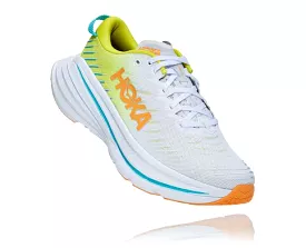 Hoka Bondi X White/Evening Primrose Men's Running Shoes, Model WEPR 1113512.