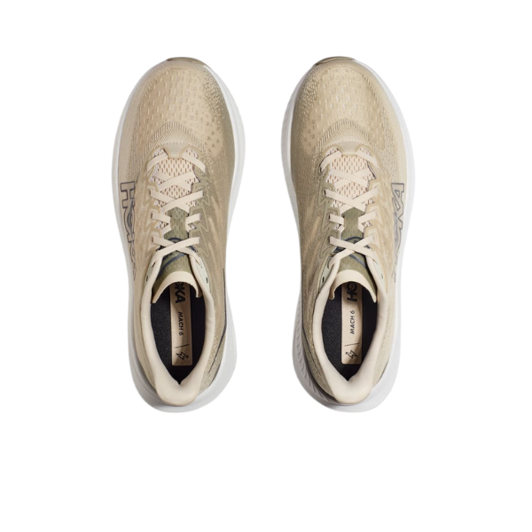 HOKA Mach 6 Men's Beige/Oatmilk Barley Running Shoes