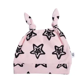 Hoot Kid Stars Smiles Beanie Pink - Buy Online