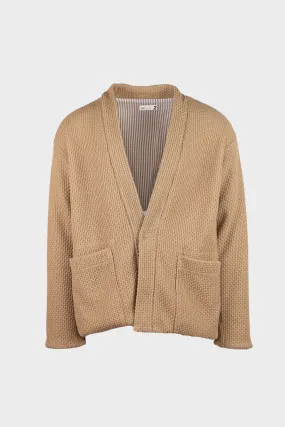 Knitty Jersey Lined Easy Cardigan Beige