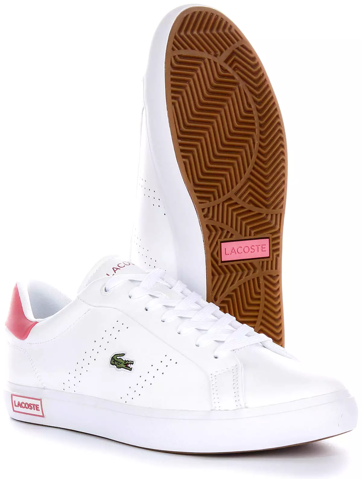 Lacoste Powercourt 2.0 Women's Sneakers - White Pink