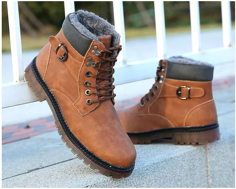 Leather Boots for Men: Warm and Stylish Solution