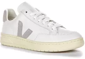 Light Grey V 12 Leather Sneakers for Women - Shop Now