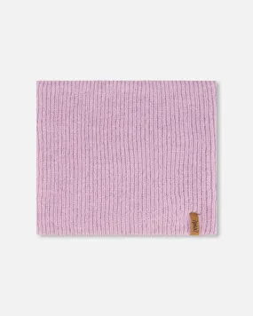 Lilac Knit Neckwarmer for Mid-Season