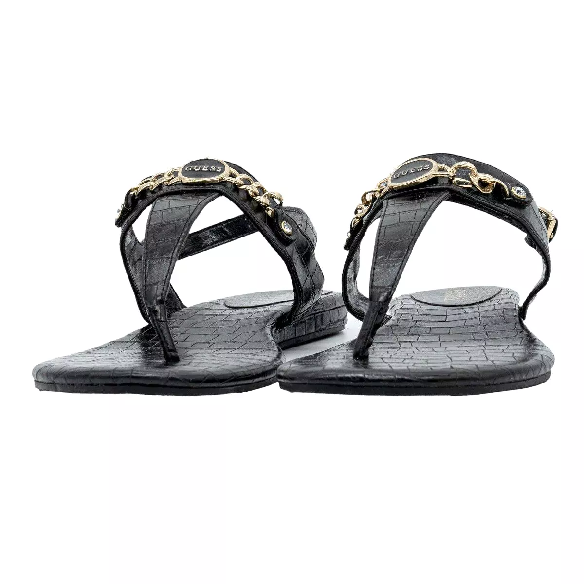 Logo Chain Thong Sandals by Guess