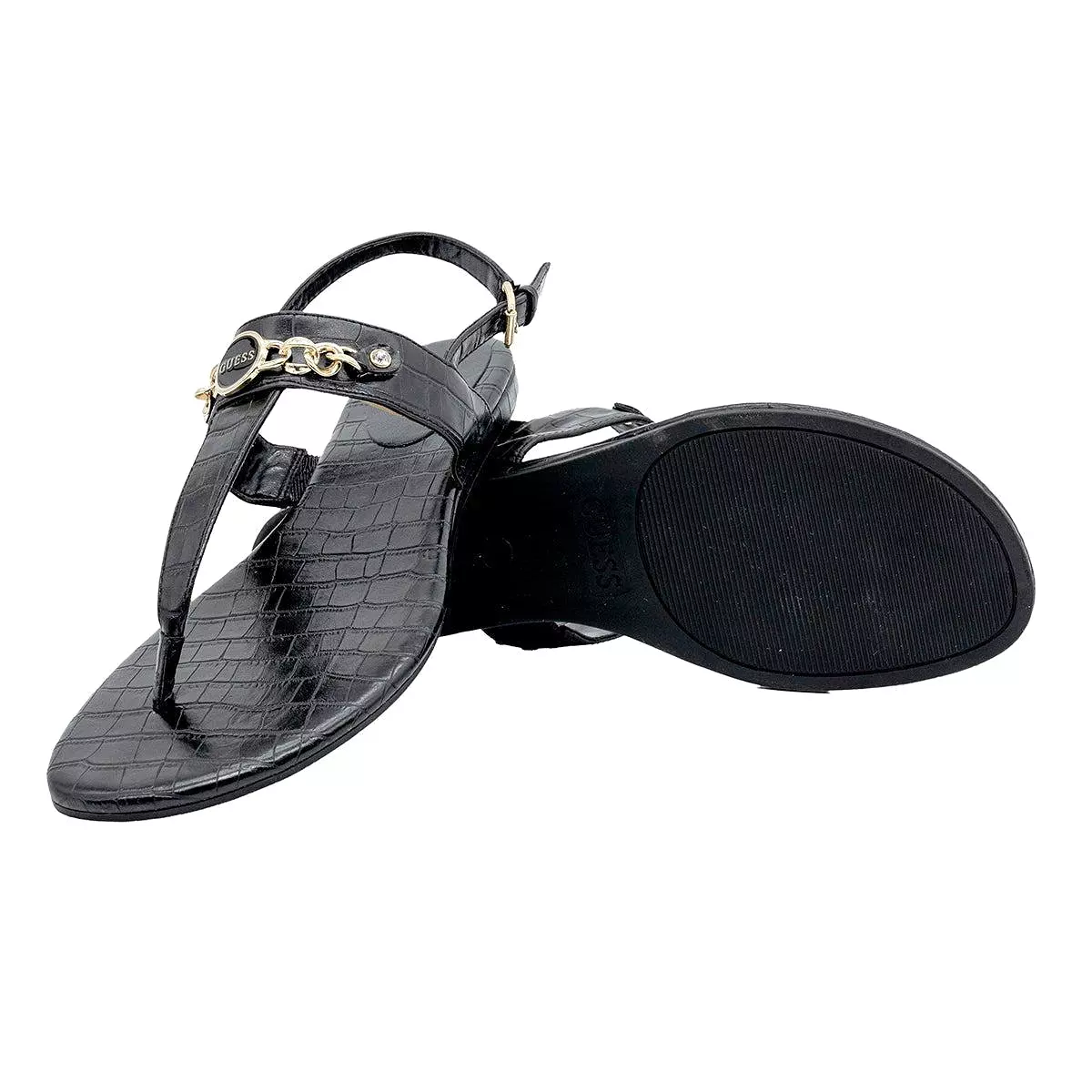 Logo Chain Thong Sandals by Guess