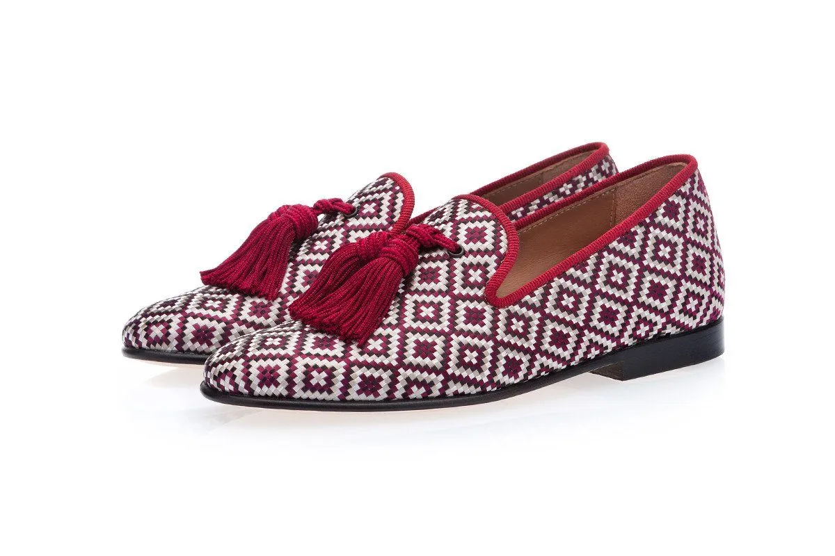 LOUIS BODRUM BURGUNDY SLIPPERS JUNIOR