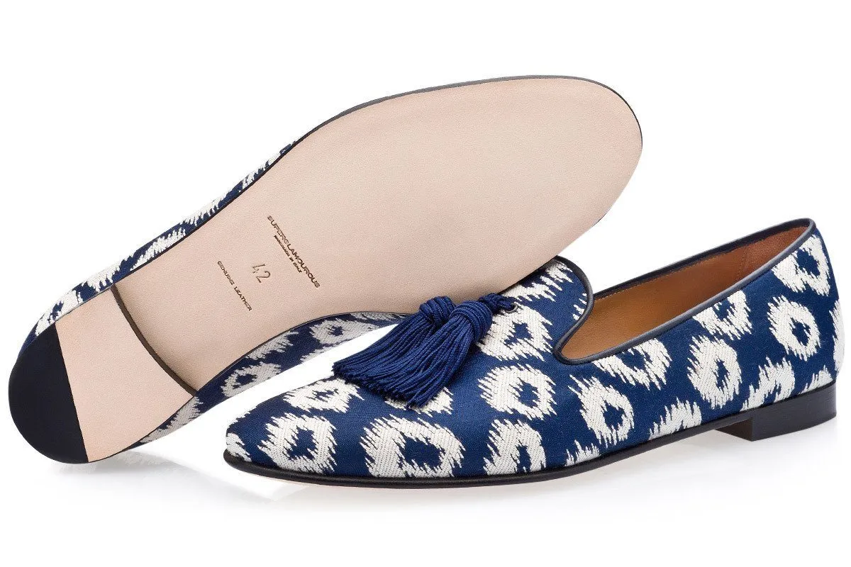 LOUIS RIVARENO NAVY SLIPPERS