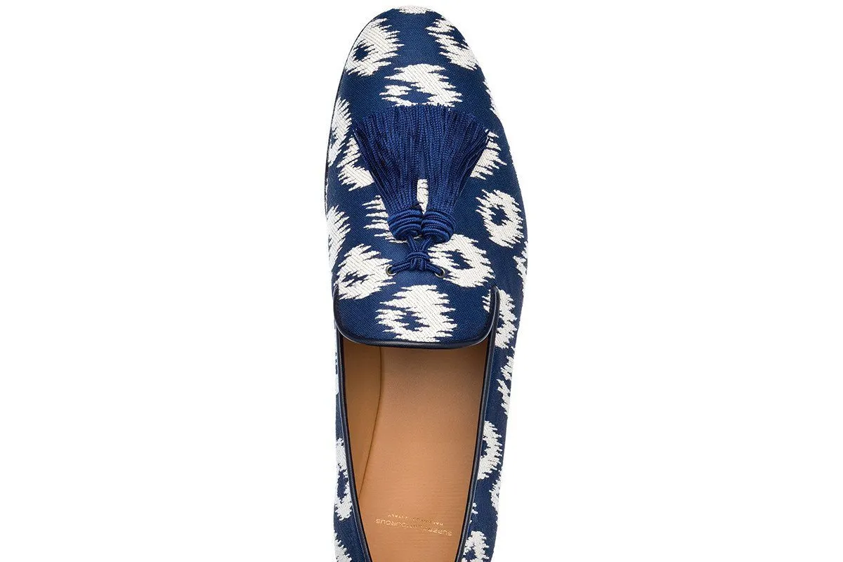 LOUIS RIVARENO NAVY SLIPPERS