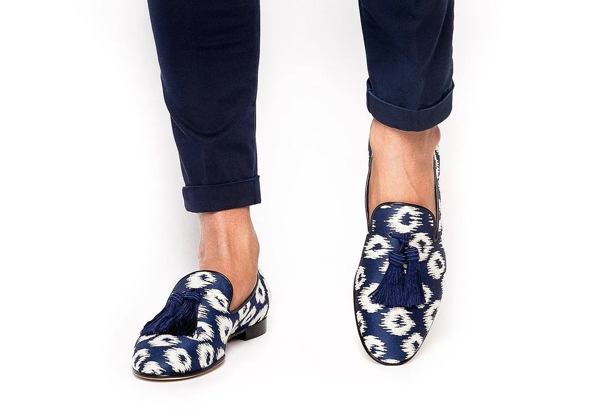 LOUIS RIVARENO NAVY SLIPPERS