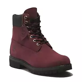 Men's 6 Waterproof Premium Burgundy Nubuck Shoes