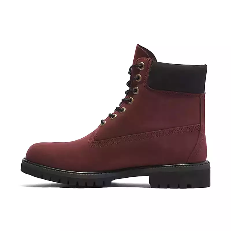 Men's 6 Waterproof Premium Burgundy Nubuck Shoes