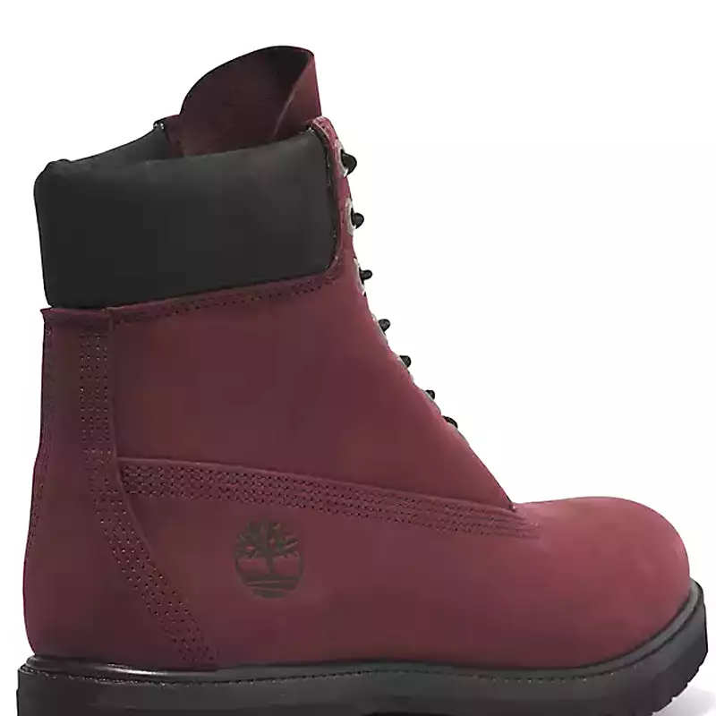 Men's 6 Waterproof Premium Burgundy Nubuck Shoes