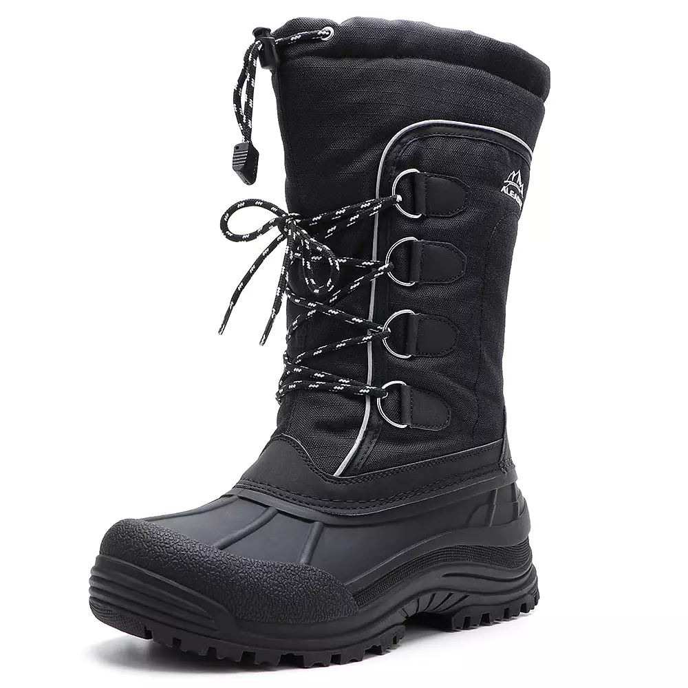 Mens Insulated Waterproof Snow Boots - Aleader