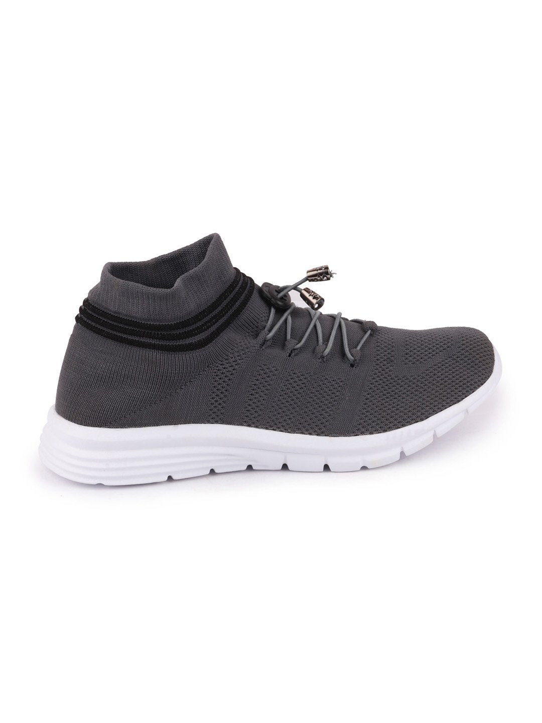 Men's Outdoor Running Shoes, Dark Grey Sports Lace-Up Footwear