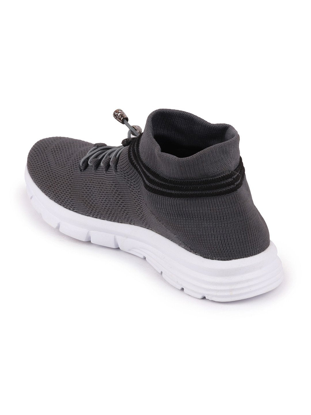 Men's Outdoor Running Shoes, Dark Grey Sports Lace-Up Footwear