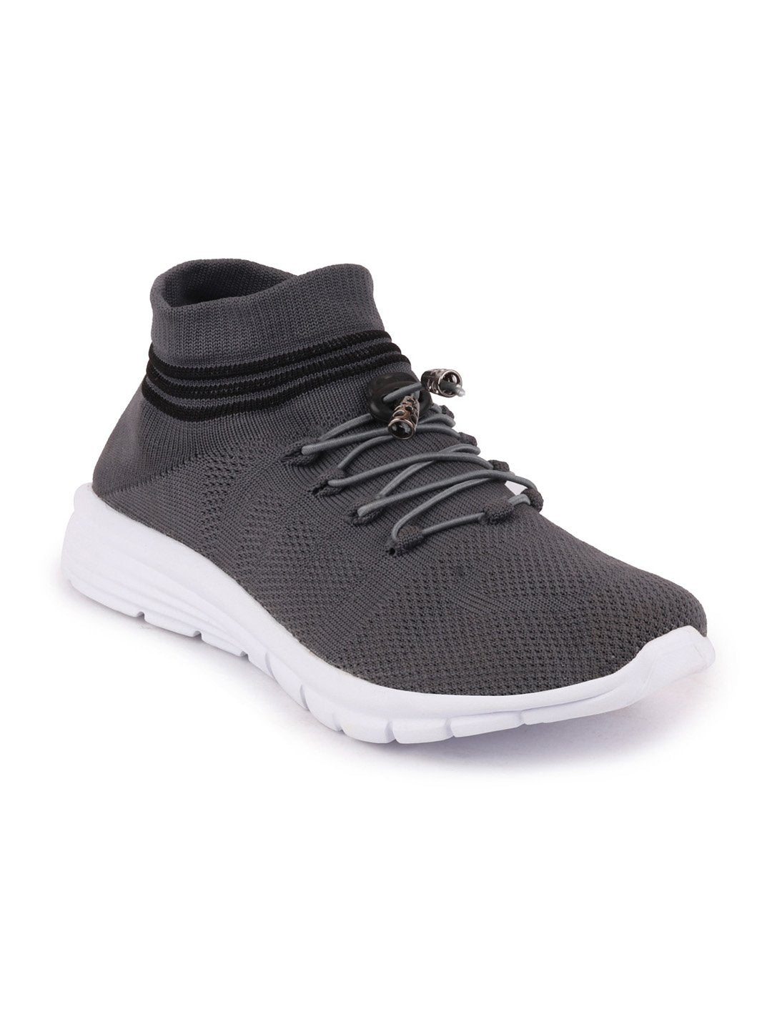 Men's Outdoor Running Shoes, Dark Grey Sports Lace-Up Footwear