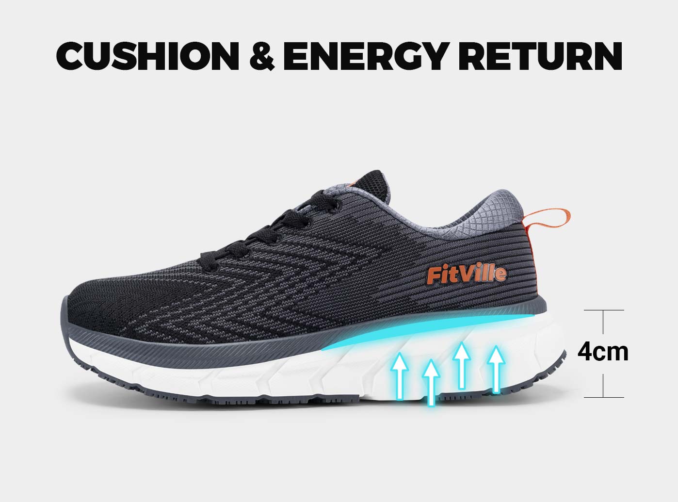 Men's Running Shoes - FitVille FlowCore V1