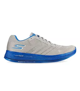 Mens Skechers Go Run Razor Grey Blue Running Shoes