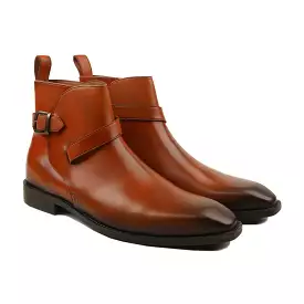 Men's Tan Calf Leather Jodhpur Boot