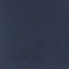 Midnight Blue Comfort Stretch Plain Weave Flannel