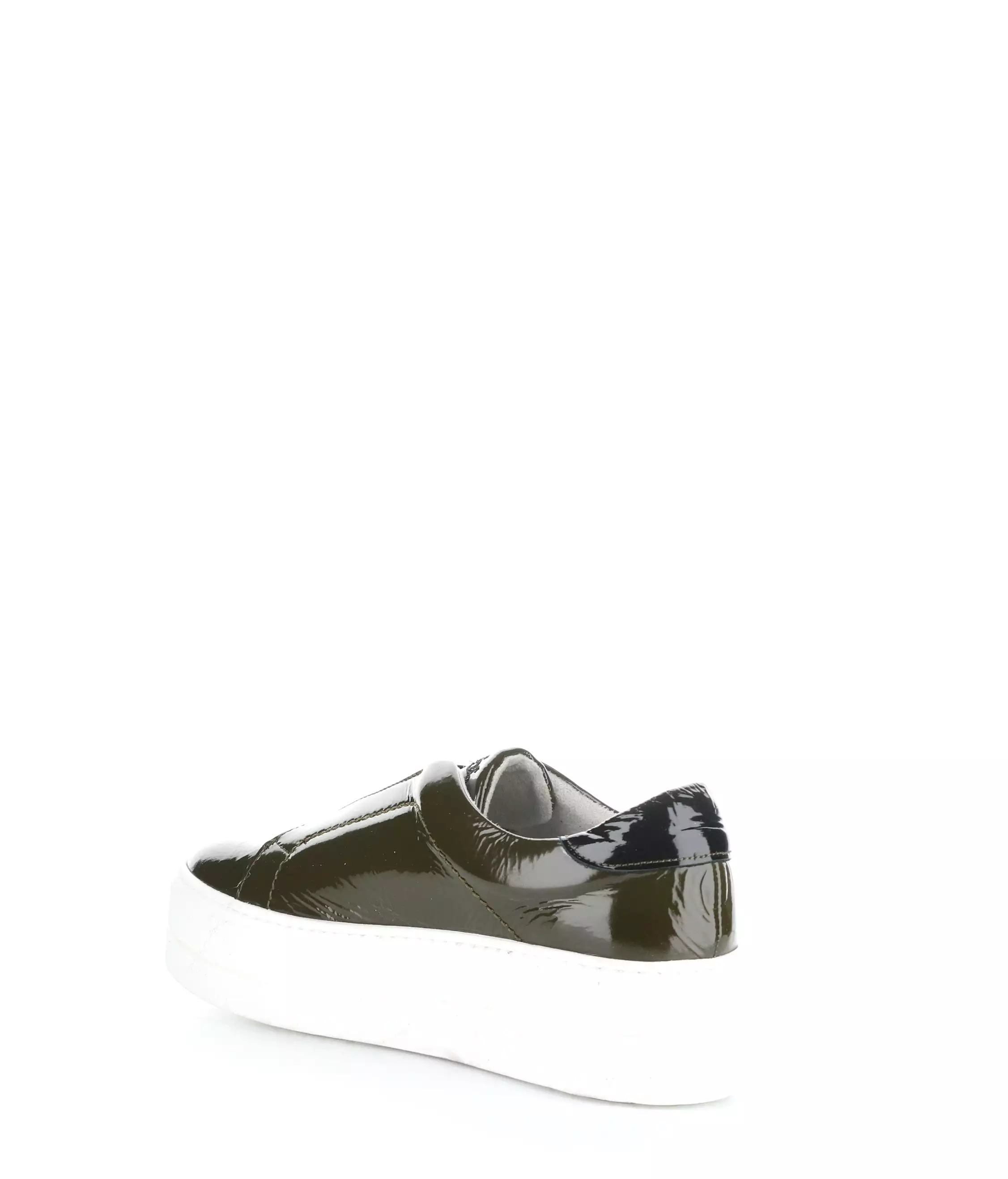 Mona Elasticated Shoes - Olive/Black.