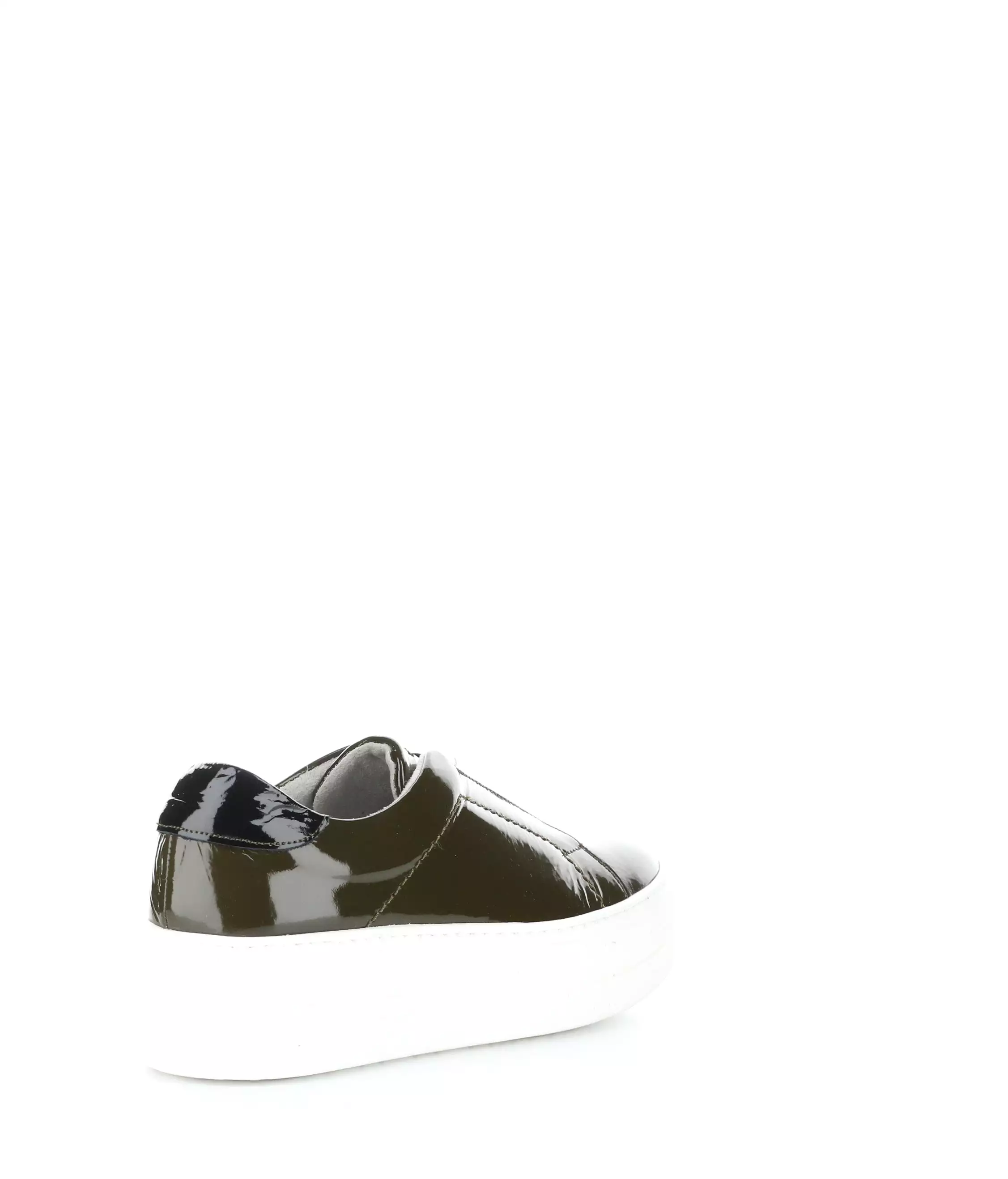 Mona Elasticated Shoes - Olive/Black.