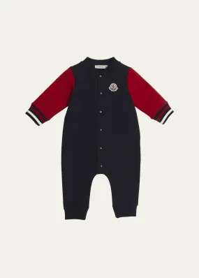 Moncler Boy's Embroidered Bell Coverall for Newborn-24 Months