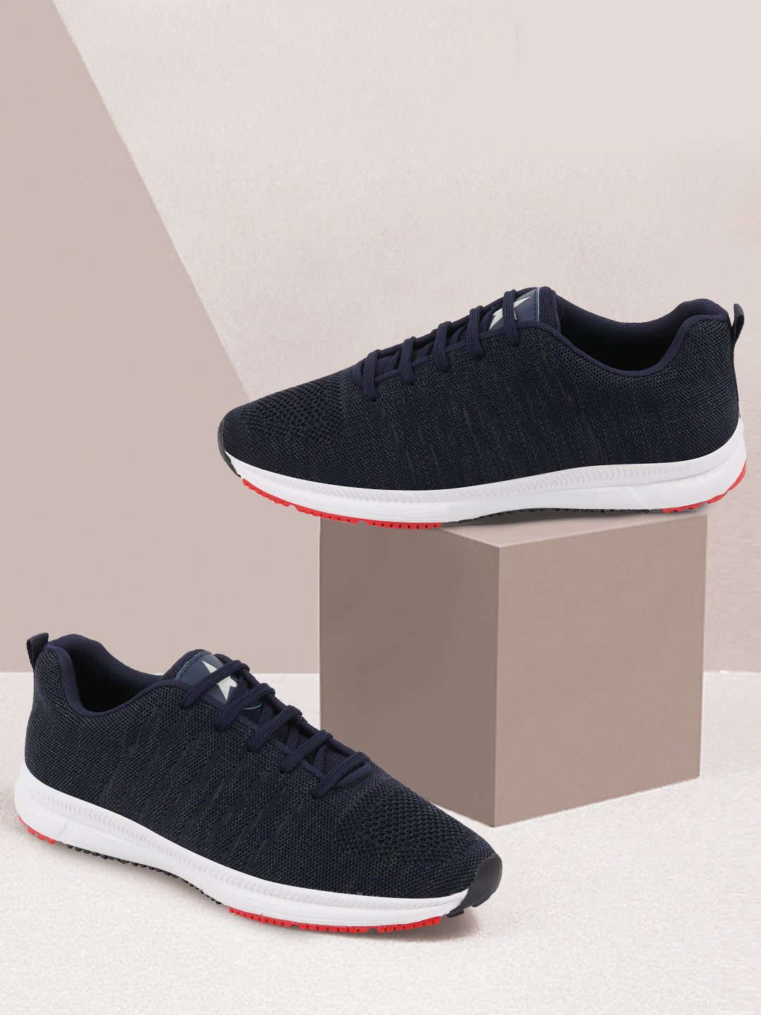 Navy Blue Men's Running Shoes for Outdoor Sports