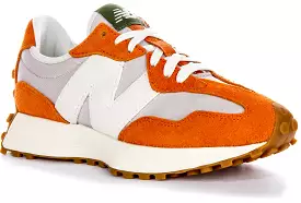 New Balance U327 Grey Orange Trainers