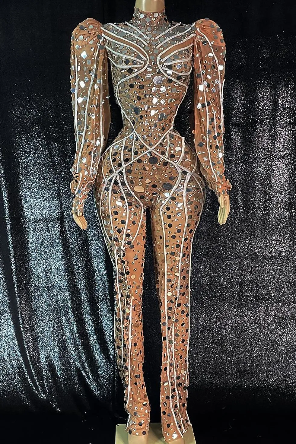 Nylah Sequin Bodysuit(Ready To Ship)