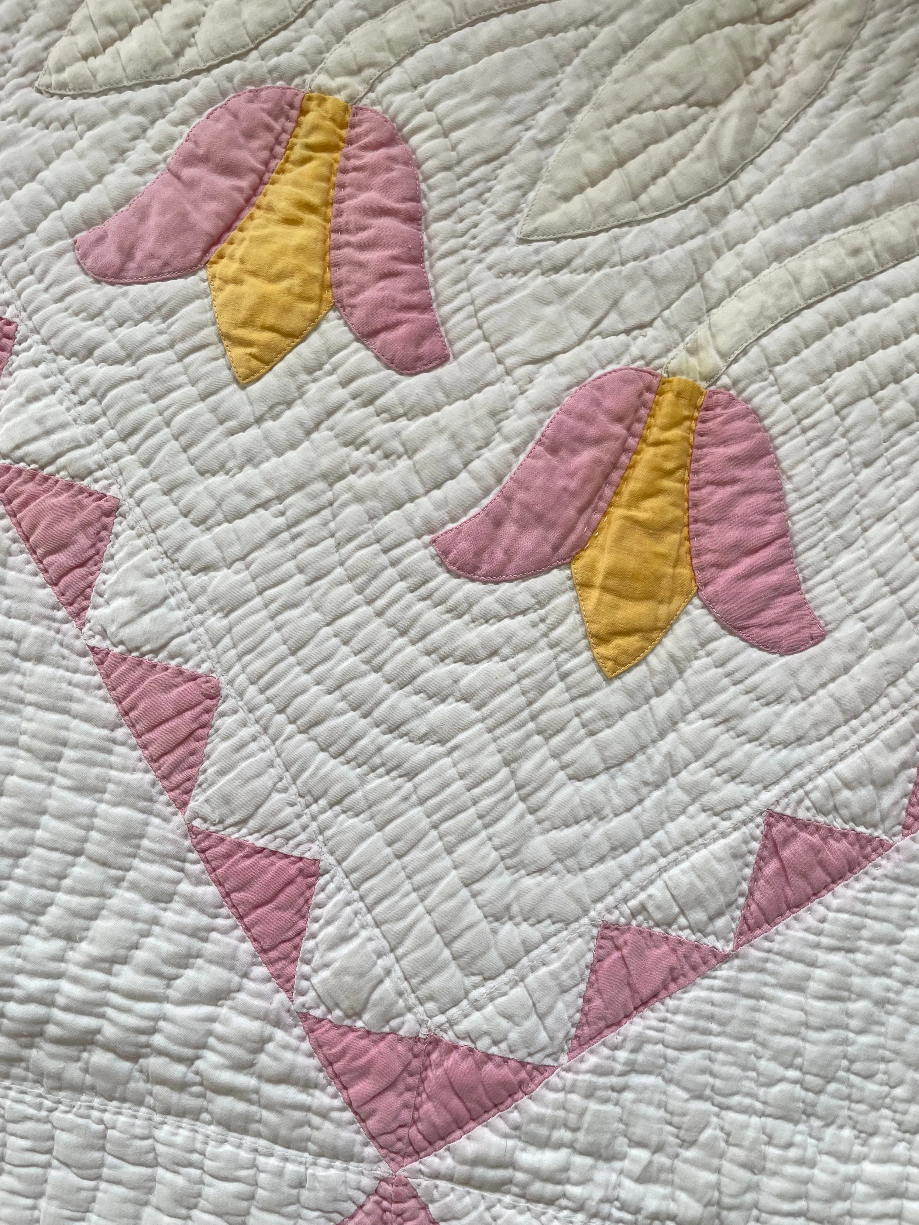 Oak Leaf Tulip Antique Quilt