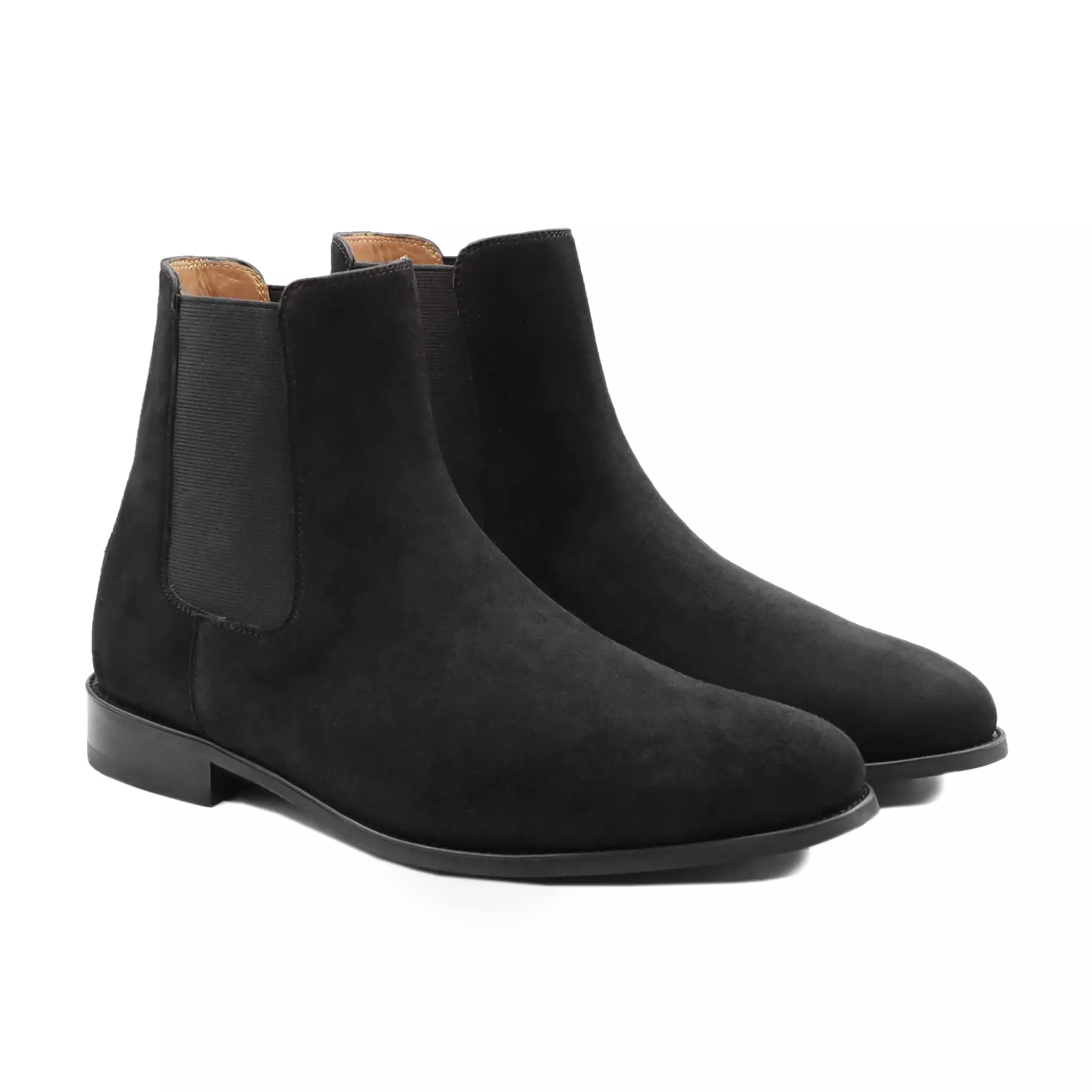 Ober Black Suede Chelsea Boot for Men