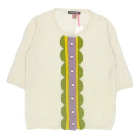 Orla Kiely Cream 1 2 Sleeve Cardigan