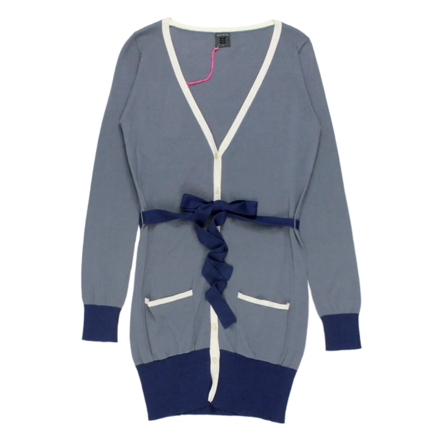 Orla Kiely Grey Fine Knit Cardigan