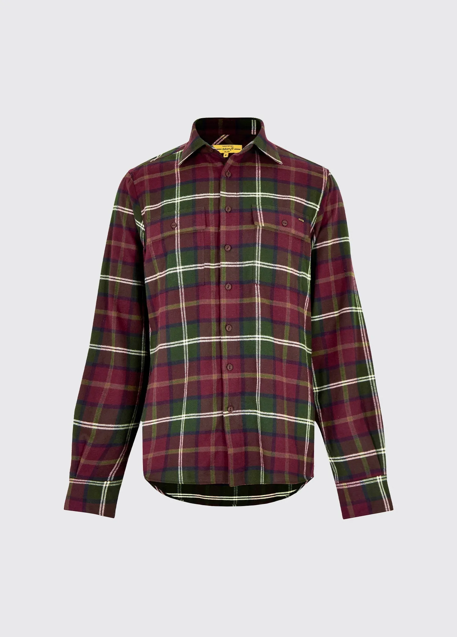 Ox Blood Shelbourne Check Flannel Shirt