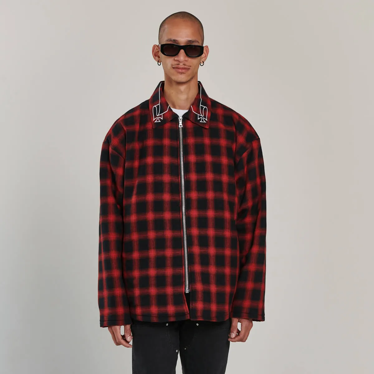 Padded Flannel Jacket by Banned