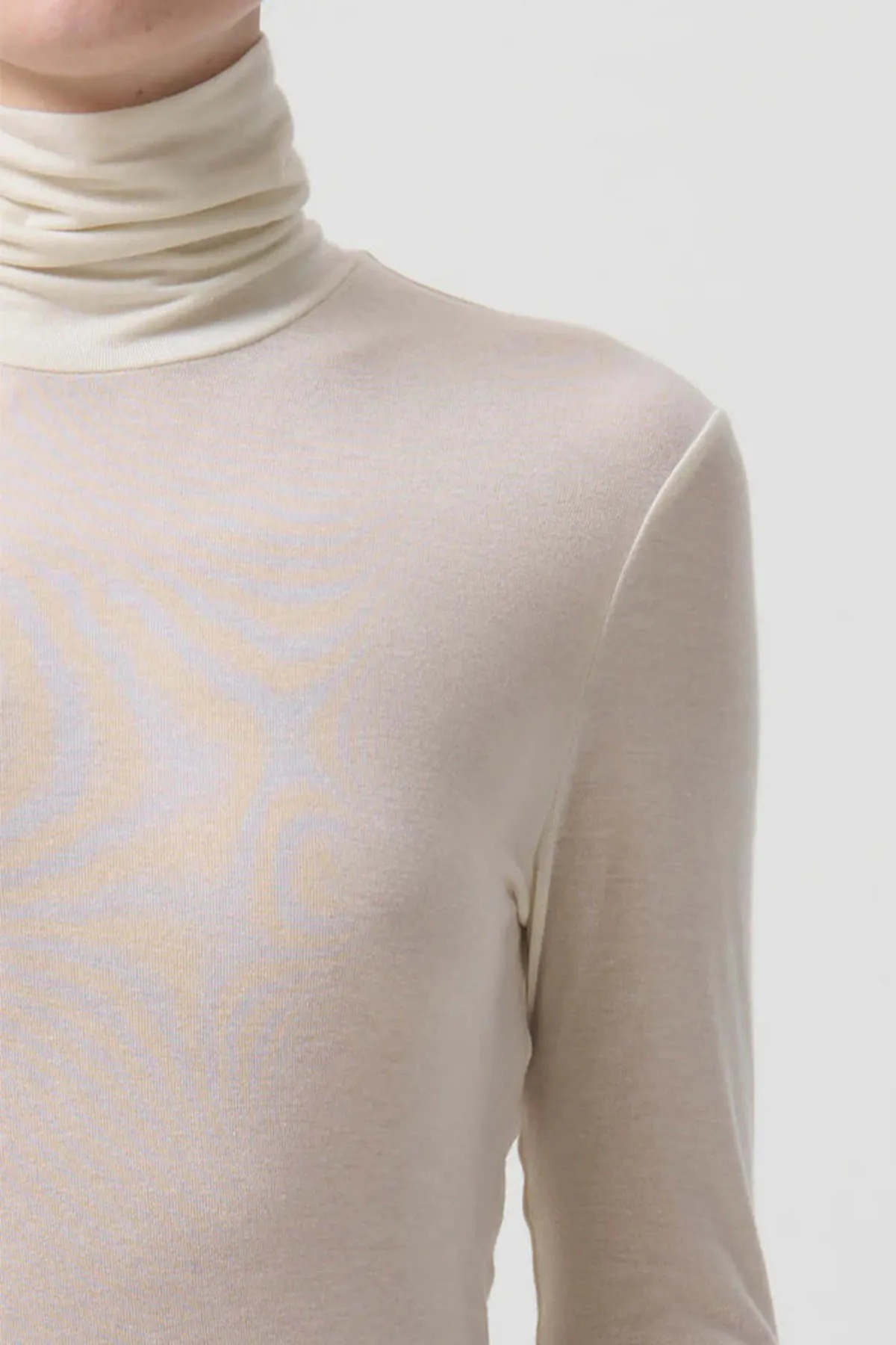 Oat Milk Pascale Turtleneck