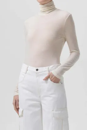 Oat Milk Pascale Turtleneck