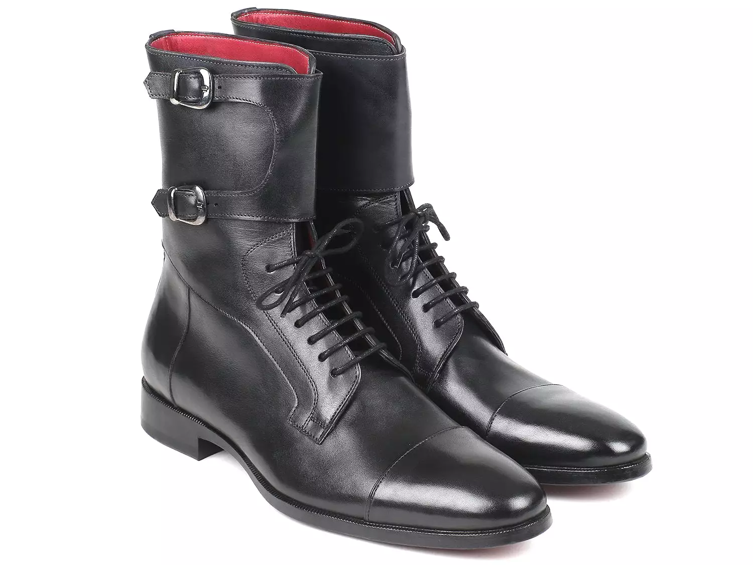 Paul Parkman Black Calfskin High Boots - Men's (ID#F555-BLK)