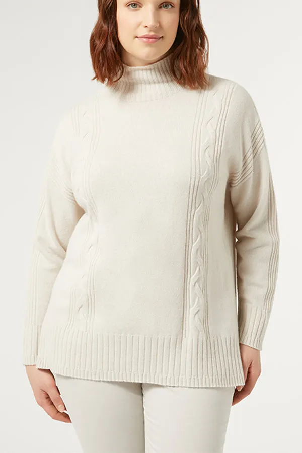 Persona (by Marina Rinaldi) Alain Cashmere Blend Turtleneck Jumper