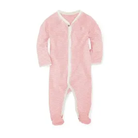 Polo Ralph Lauren Baby - Girls Striped Cotton Paisley Coverall, Pink