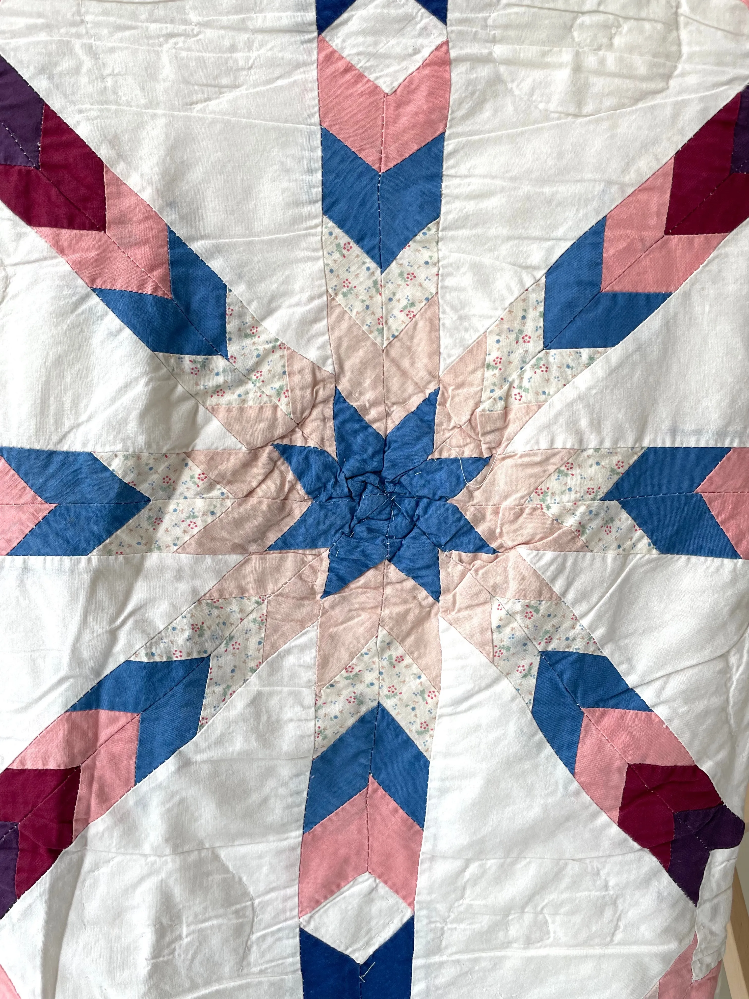 Radiant Star Patchwork Quilt