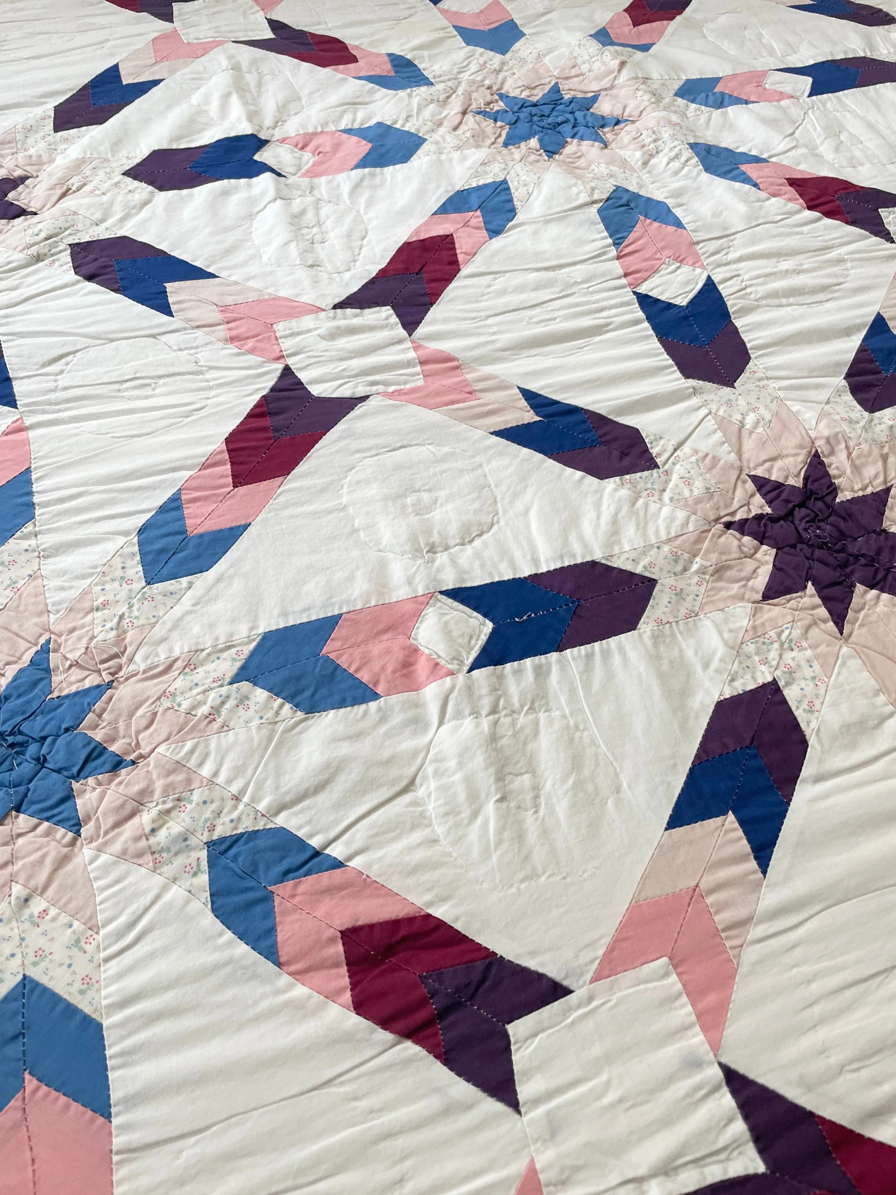 Radiant Star Patchwork Quilt