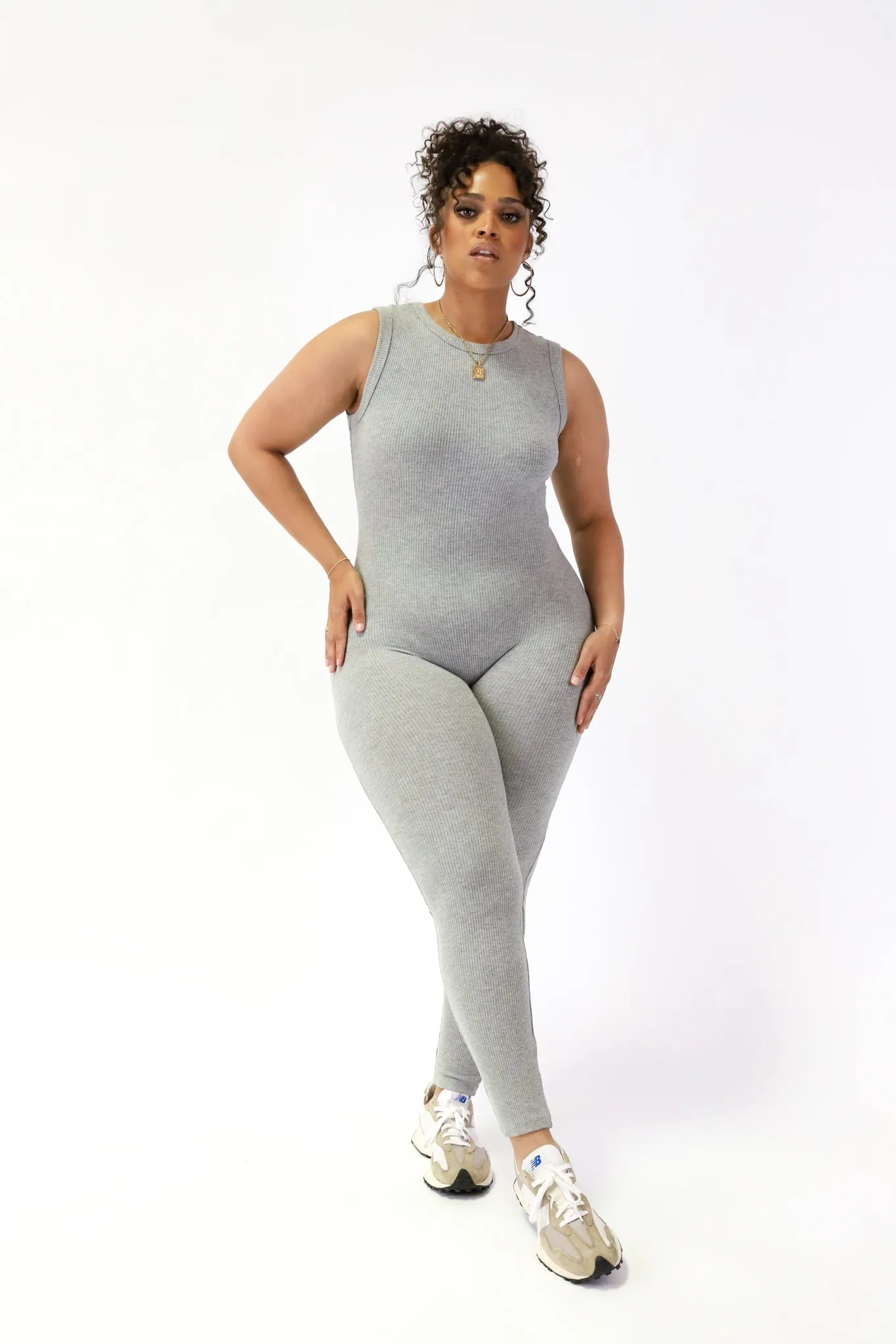 Ready To Chill Jumpsuit Grey